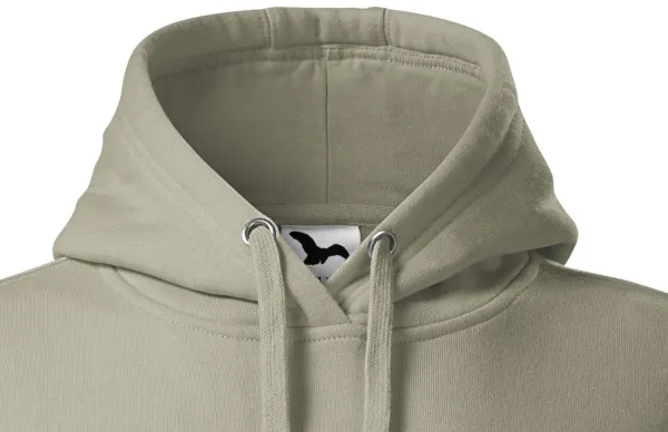 Damen Sweatshirt mit Kapuze ohne Reißverschluss - Kapuze mit Kordelzügen