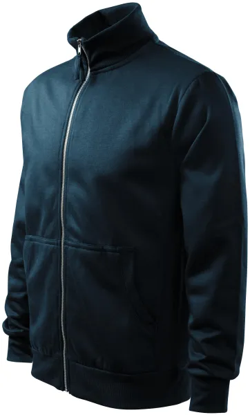 Herren Sweatshirt ohne Kapuze - Herren-Sweatshirt mit Reißverschluss, ohne Kapuze