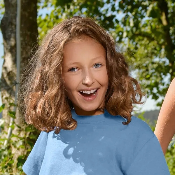 Das einfache T-Shirt der Kinder - Klassischer Rundhalsausschnitt