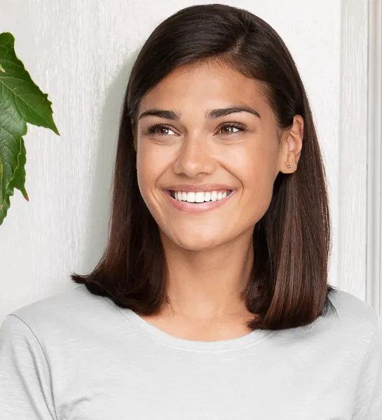 Damen-T-Shirt aus strukturierter Bio-Baumwolle - Klassischer Rundhalsausschnitt