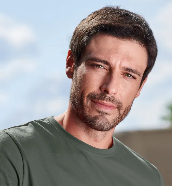 Das einfache T-Shirt der Männer - Klassischer Rundhalsausschnitt