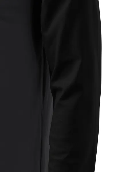 Herren Kontrast T-Shirt mit langen Ärmeln - Schnitt mit Seitennähten