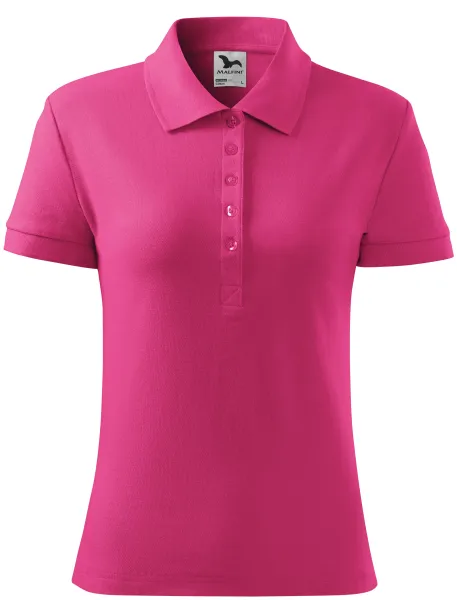Damen einfaches Poloshirt - Leichtes Baumwoll-Poloshirt für Damen