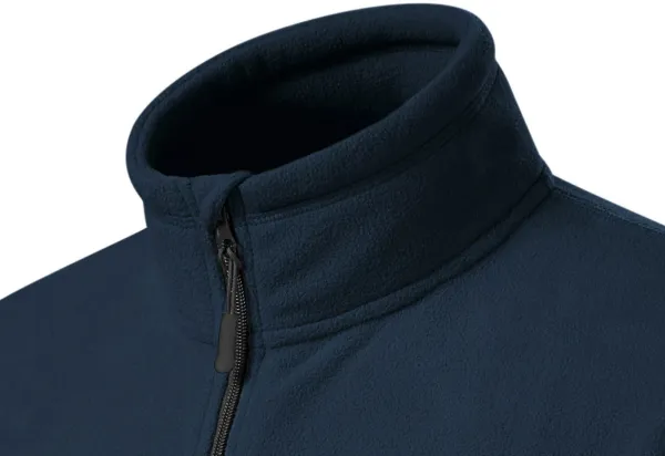 Fleece-Kontrastjacke für Herren - Hochgestellter Kragen zum Schutz vor Kälte im Nacken