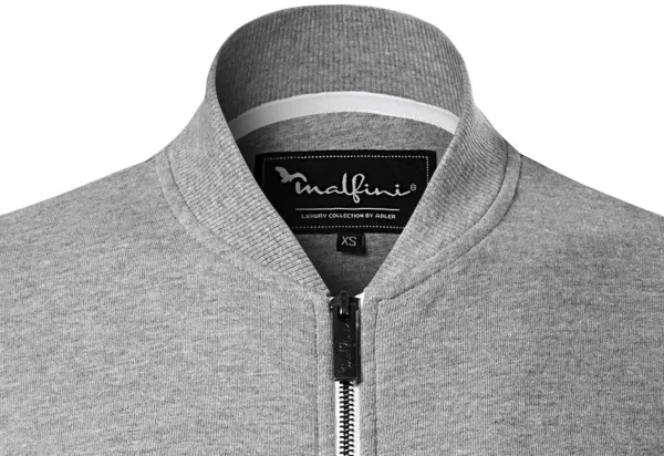 Damen Sweatshirt mit versteckten Taschen - Bomberkragen