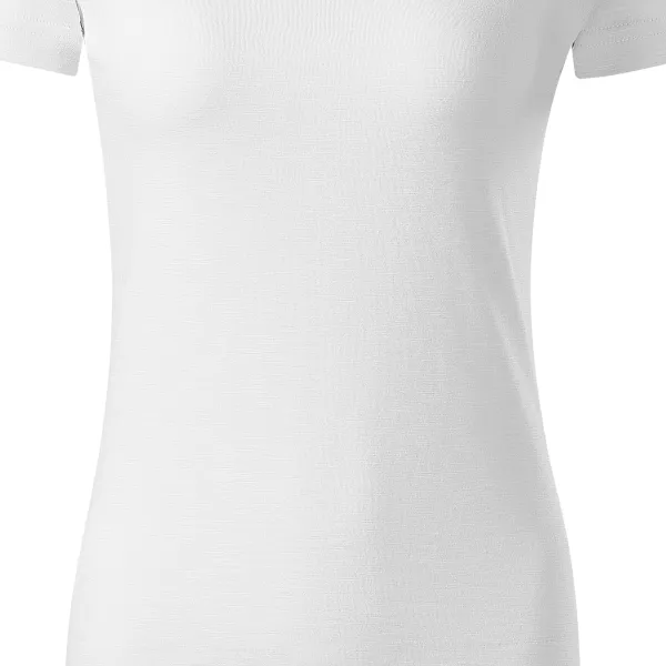 Damen-T-Shirt aus strukturierter Bio-Baumwolle - Sanft taillierter Schnitt