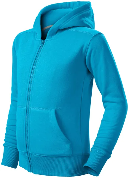 Kinder Sweatshirt mit Kapuze - Kinder-Sweatshirt mit Reißverschluss und Kapuze