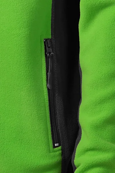 Fleece-Kontrastjacke für Herren - Praktische Taschen mit Reißverschluss