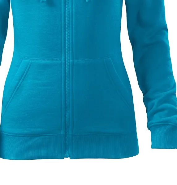 Damen Hoodie mit Kapuze - Taillierter Schnitt mit Seitennähten