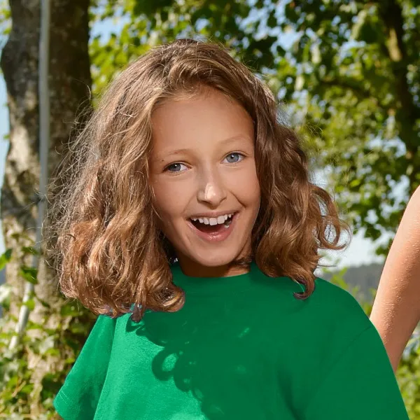 Das einfache T-Shirt der Kinder - Klassischer Rundhalsausschnitt