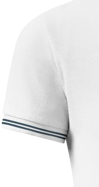 Kontrastiertes Poloshirt für Herren - Klassische kurze Ärmel