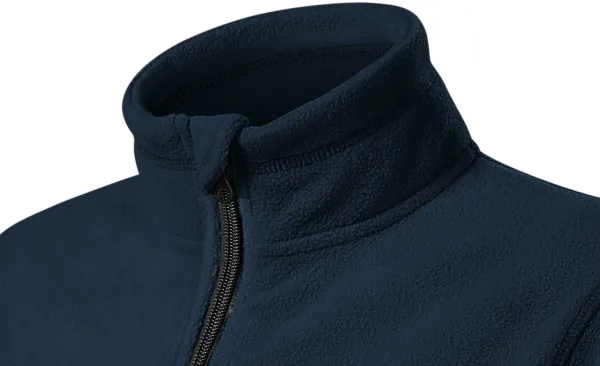 Fleece-Kontrastjacke für Kinder - Hochgestellter Kragen zum Schutz vor Kälte im Nacken