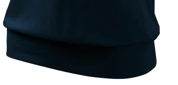 Damen trendy T-Shirt - Breiter Saum am Hemd