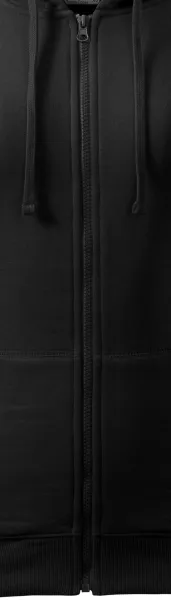 Damen Hoodie mit Kapuze - Reißverschluss in der Farbe des Sweatshirts