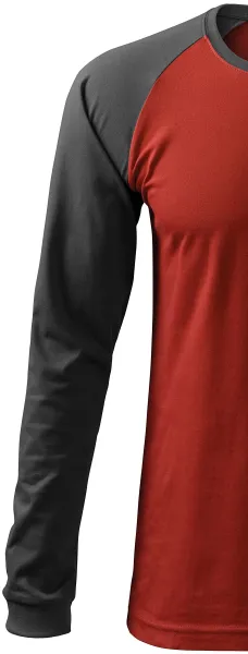 Herren Kontrast T-Shirt mit langen Ärmeln - Lange Raglan-Ärmel