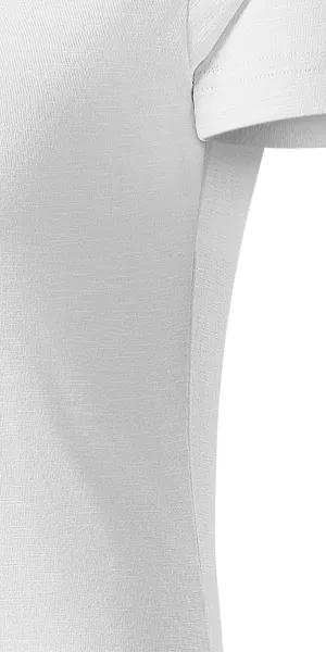 Damen-T-Shirt aus strukturierter Bio-Baumwolle - Schnitt mit Seitennähten