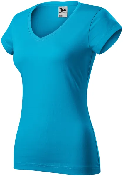 Slim Fit Damen T-Shirt mit V-Ausschnitt - T-Shirt für jeden Tag