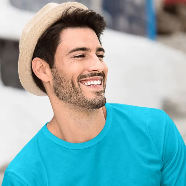 Langärmliges T-Shirt für Männer - Klassischer Rundhalsausschnitt