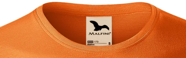 Herren-T-Shirt aus strukturierter Bio-Baumwolle - Klassischer Rundhalsausschnitt