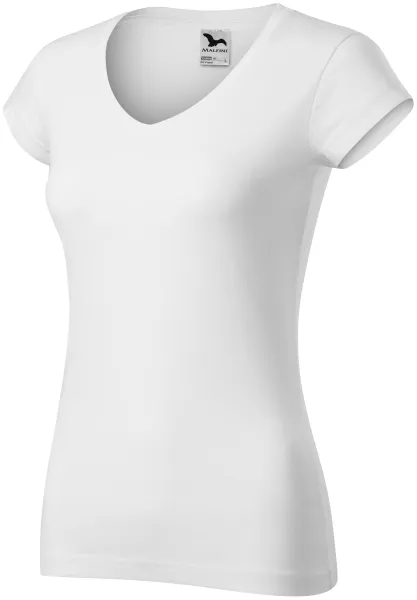 Slim Fit Damen T-Shirt mit V-Ausschnitt - T-Shirt für jeden Tag