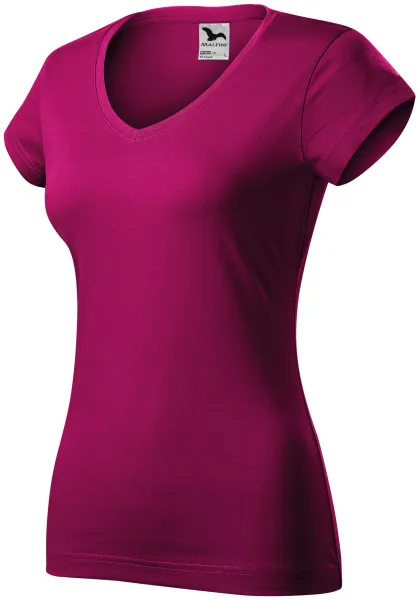 Slim Fit Damen T-Shirt mit V-Ausschnitt - T-Shirt für jeden Tag