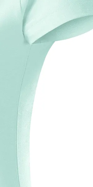 Damen einfaches T-Shirt - Schnitt mit Seitennähten