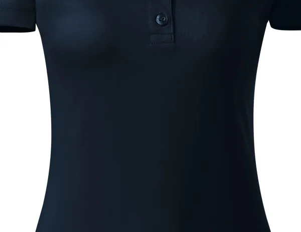 Damen elegantes mercerisiertes Poloshirt - Sanft zulaufender Schnitt