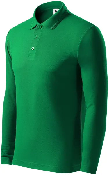 Grobes Poloshirt für Herren mit langen Ärmeln - Herren Poloshirt für jeden Tag