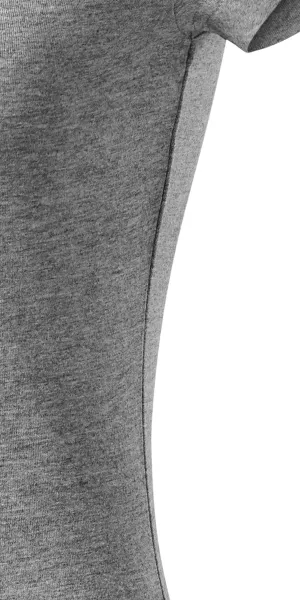 Slim Fit Damen T-Shirt mit V-Ausschnitt - Schnitt mit Seitennähten