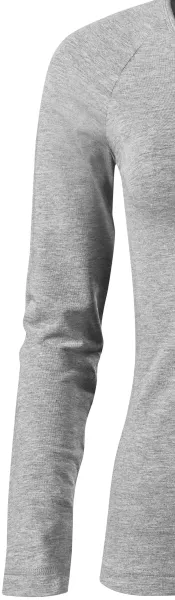 Eng anliegendes T-Shirt für Damen, V-Ausschnitt - Lange Raglan-Ärmel