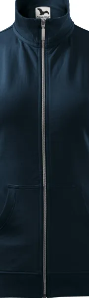 Damen Sweatshirt ohne Kapuze - Metallreißverschluss