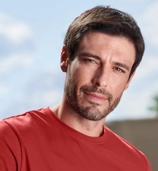 Das einfache T-Shirt der Männer - Klassischer Rundhalsausschnitt