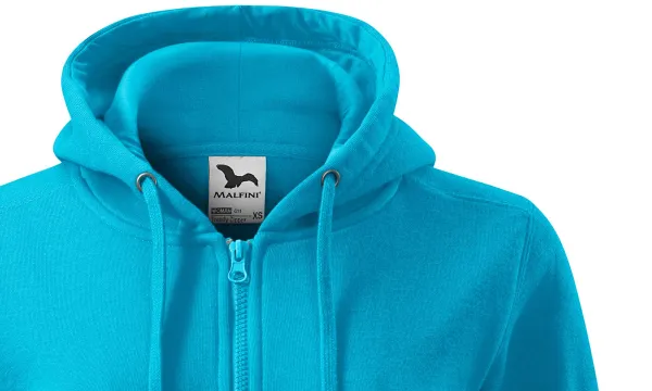 Damen Hoodie mit Kapuze - Kapuze mit Kordelzügen