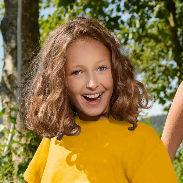 Das einfache T-Shirt der Kinder - Klassischer Rundhalsausschnitt