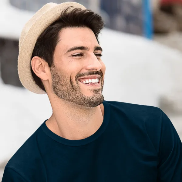 Langärmliges T-Shirt für Männer - Klassischer Rundhalsausschnitt