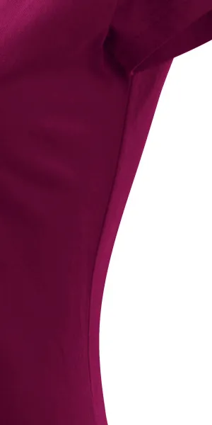 Damen T-Shirt mit sehr kurzen Ärmeln - Schnitt mit Seitennähten