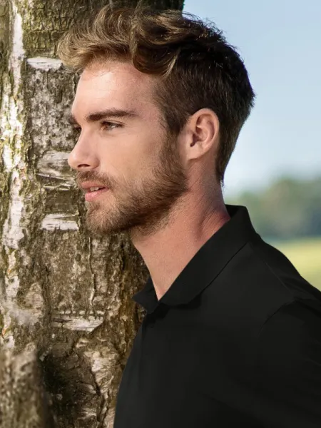 Einfaches Herren Poloshirt - 2-Knopf-Verschluss