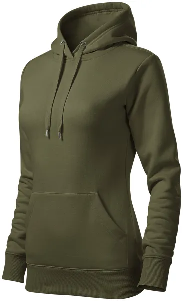 Damen Sweatshirt mit Kapuze ohne Reißverschluss - Damen-Sweatshirt ohne Reißverschluss und mit Kapuze