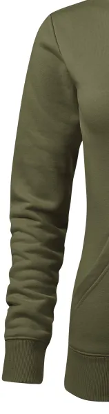 Damen Sweatshirt mit Kapuze ohne Reißverschluss - Klassische lange Ärmel