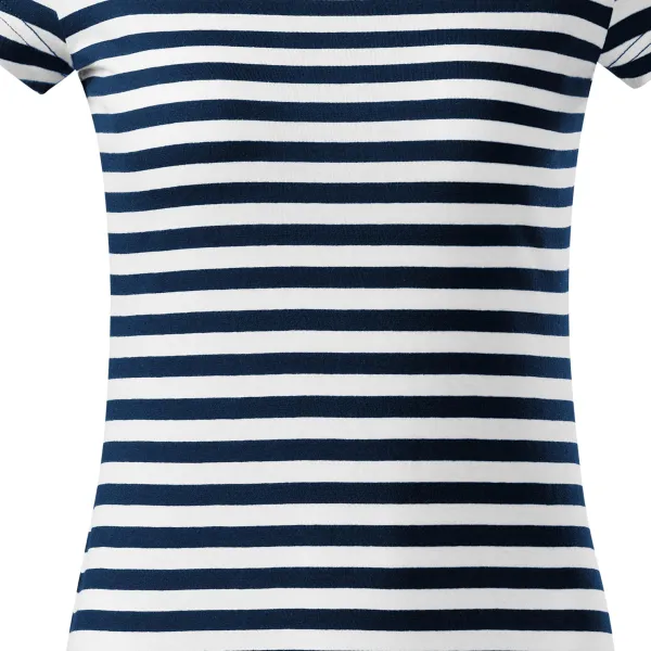 Damen Marine T-Shirt - Sanft taillierter Schnitt