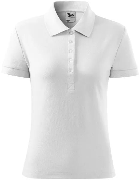 Damen einfaches Poloshirt - Leichtes Baumwoll-Poloshirt für Damen