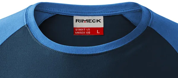 Herren Kontrast T-Shirt mit langen Ärmeln - Klassischer Rundhalsausschnitt