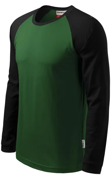 Herren Kontrast T-Shirt mit langen Ärmeln - Unisex-T-Shirt für Männer und Frauen