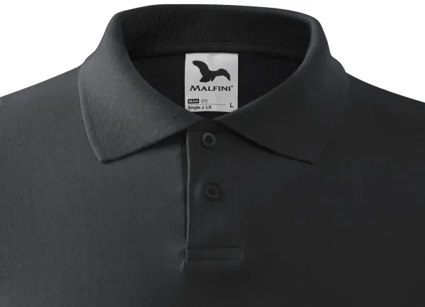 Langärmliges Poloshirt für Herren - 2-Knopf-Verschluss
