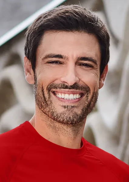 Sport-T-Shirt für Herren - Klassischer Rundhalsausschnitt