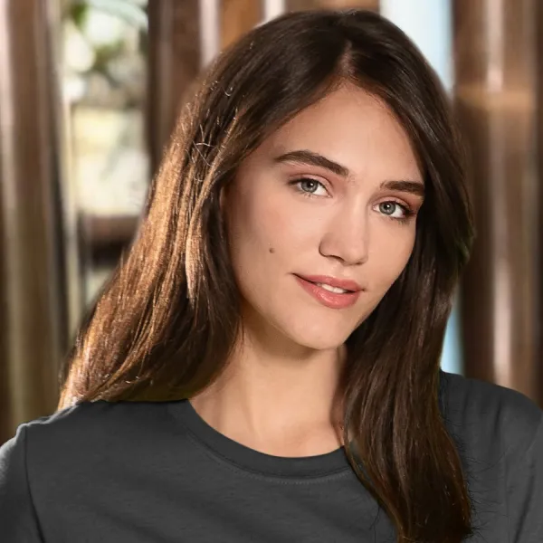 Damen klassisches T-Shirt - Klassischer Rundhalsausschnitt