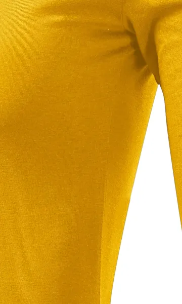 Damen T-Shirt mit langen Ärmeln - Schnitt mit Seitennähten