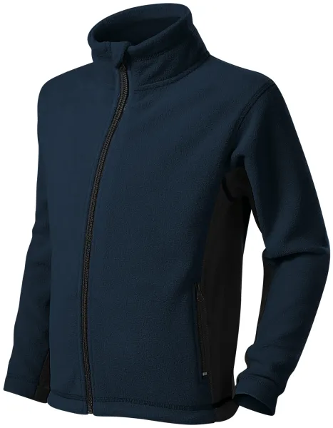 Fleece-Kontrastjacke für Kinder - Kinder Fleecejacke mit Kontrastelementen