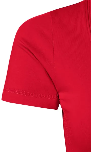 Damen T-Shirt mit Ziernähten - Kurze, taillierte Ärmel