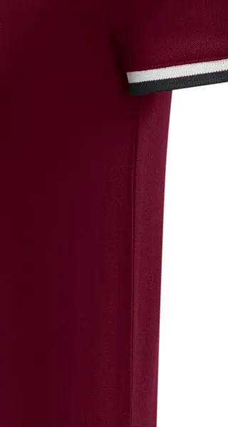 Herren Poloshirt mit Stehkragen - Mit Seitennähten geschnitten